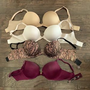 Very Sexy Push Up Bras. Set of 4